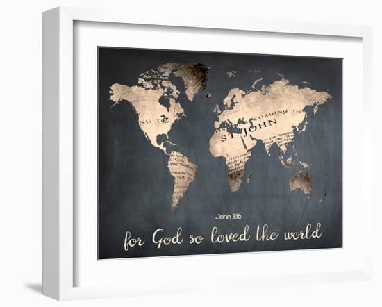 For God So Loved The World-Sheldon Lewis-Framed Art Print