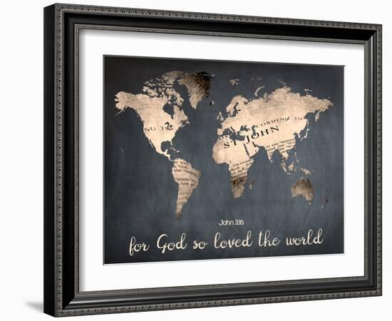 For God So Loved The World-Sheldon Lewis-Framed Art Print