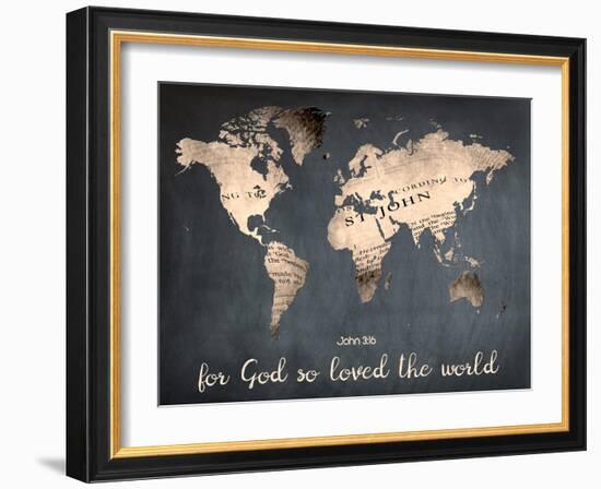 For God So Loved The World-Sheldon Lewis-Framed Art Print