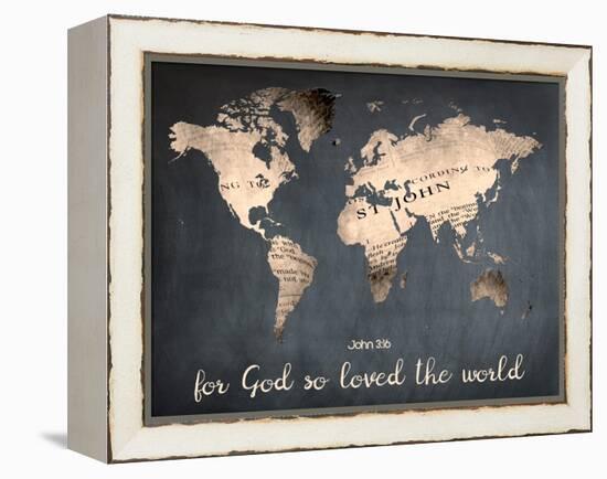 For God So Loved The World-Sheldon Lewis-Framed Stretched Canvas