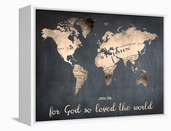 For God So Loved The World-Sheldon Lewis-Framed Stretched Canvas