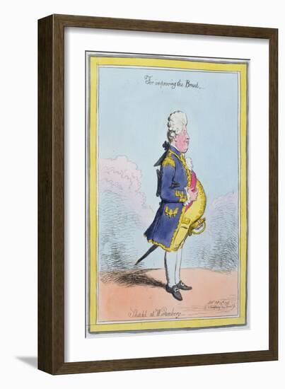 For Improving the Breed, Sketched at Wirtemberg, Published by Hannah Humphrey in 1796-James Gillray-Framed Giclee Print