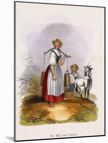 For Milk and Cheese, C1845-Benjamin Waterhouse Hawkins-Mounted Giclee Print