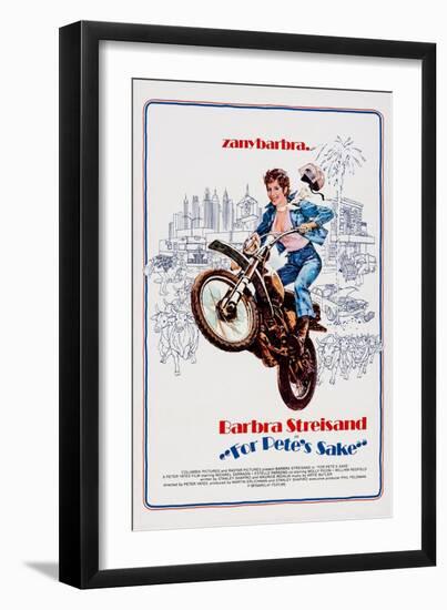 For Pete's Sake, Barbra Streisand, 1974-null-Framed Premium Giclee Print