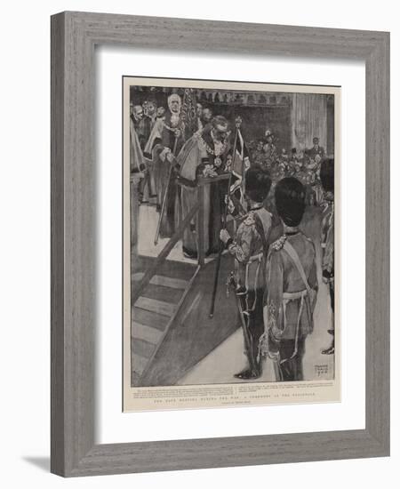 For Safe Keeping During the War, a Ceremony at the Guildhall-Frank Craig-Framed Giclee Print