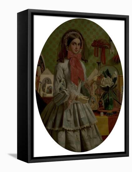 For Sale, 1857-James Collinson-Framed Premier Image Canvas