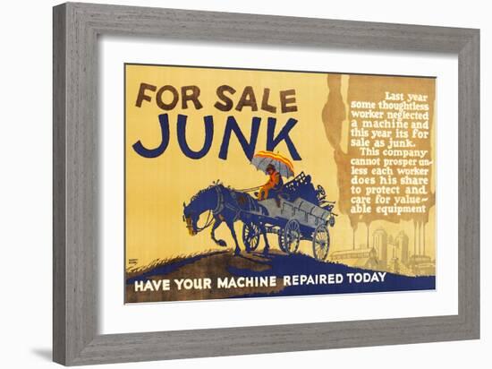 For Sale-Junk-Robert Beebe-Framed Art Print