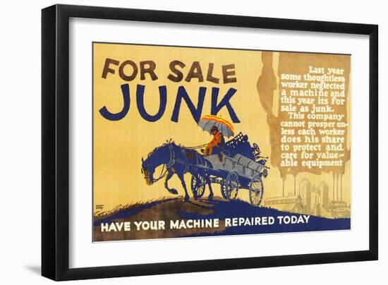 For Sale-Junk-Robert Beebe-Framed Art Print