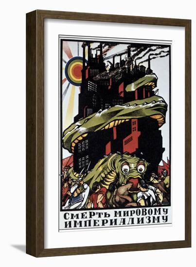 For the Death of World Imperialism, 1920-Dmitriy Stakhievich Moor-Framed Giclee Print