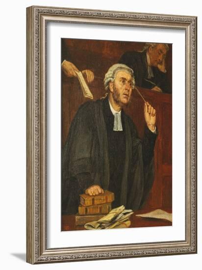 For the Defence, M'Lud-Thomas Davidson-Framed Giclee Print