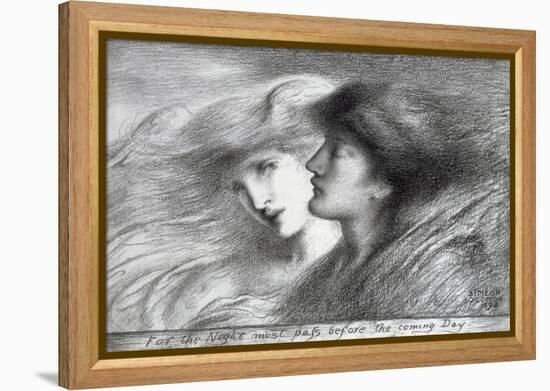 'For the Night Must Pass before the Coming Day', 1893-Simeon Solomon-Framed Premier Image Canvas