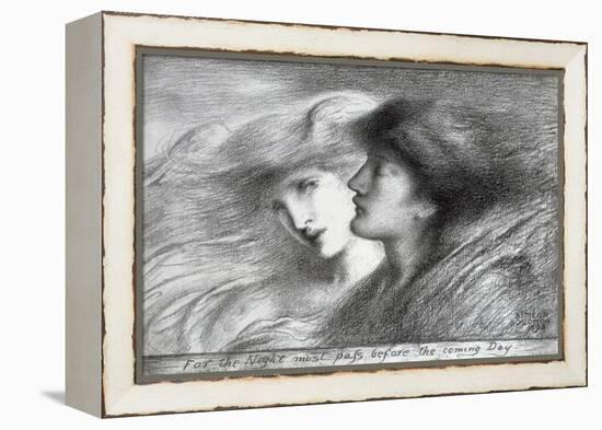 'For the Night Must Pass before the Coming Day', 1893-Simeon Solomon-Framed Premier Image Canvas