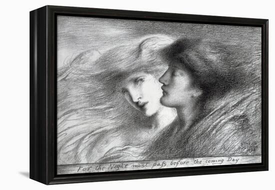 'For the Night Must Pass before the Coming Day', 1893-Simeon Solomon-Framed Premier Image Canvas