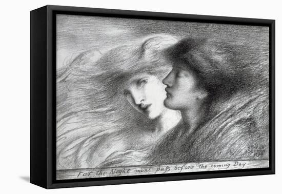 'For the Night Must Pass before the Coming Day', 1893-Simeon Solomon-Framed Premier Image Canvas