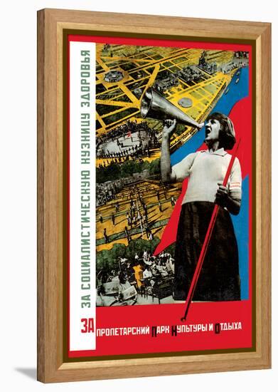 For the Proletarian Park-Gitsevich-Framed Stretched Canvas