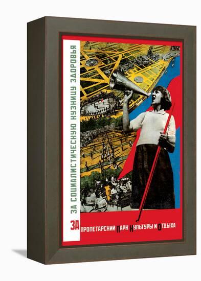 For the Proletarian Park-Gitsevich-Framed Stretched Canvas