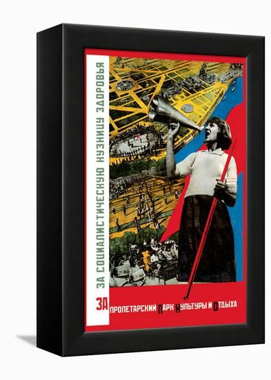 For the Proletarian Park-Gitsevich-Framed Stretched Canvas