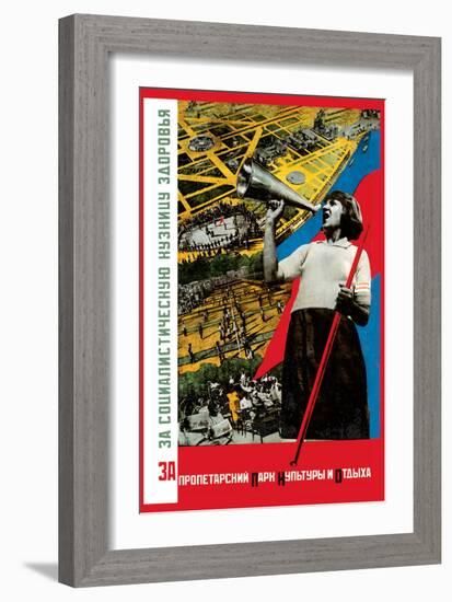 For the Proletarian Park-Gitsevich-Framed Art Print