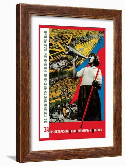 For the Proletarian Park-Gitsevich-Framed Art Print