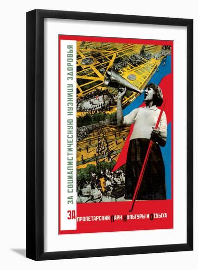 For the Proletarian Park-Gitsevich-Framed Art Print