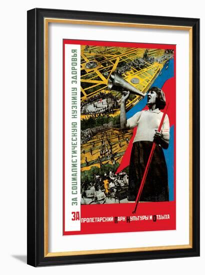 For the Proletarian Park-Gitsevich-Framed Art Print