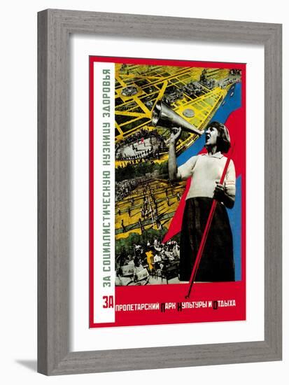 For the Proletarian Park-Gitsevich-Framed Art Print