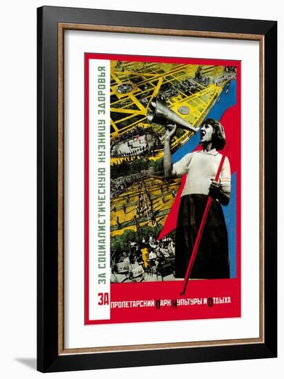 For the Proletarian Park-Gitsevich-Framed Art Print