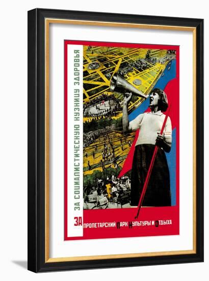 For the Proletarian Park-Gitsevich-Framed Art Print