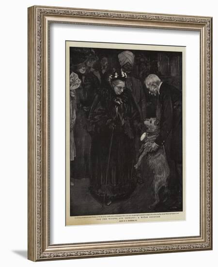 For the Widows and Orphans, a Royal Donation-William Hatherell-Framed Giclee Print