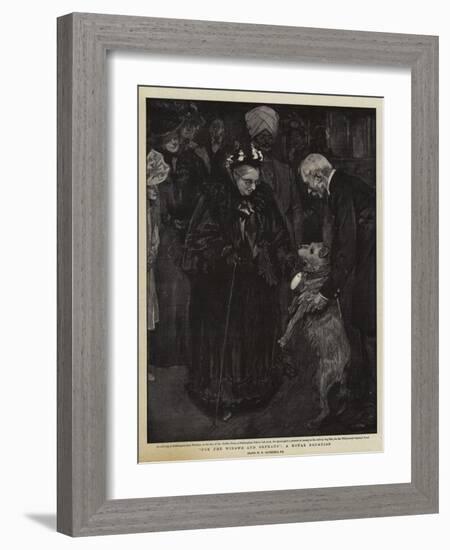 For the Widows and Orphans, a Royal Donation-William Hatherell-Framed Giclee Print