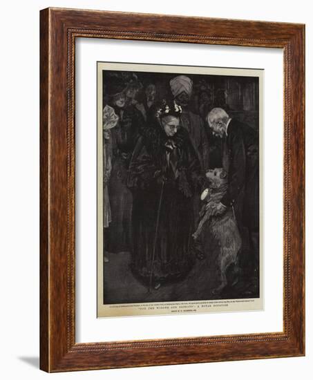 For the Widows and Orphans, a Royal Donation-William Hatherell-Framed Giclee Print