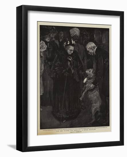 For the Widows and Orphans, a Royal Donation-William Hatherell-Framed Giclee Print