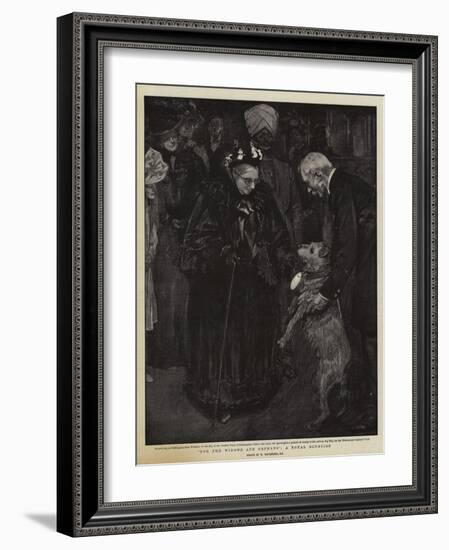 For the Widows and Orphans, a Royal Donation-William Hatherell-Framed Giclee Print