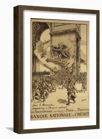 'For Triumph, Subsribe to the Loan', Poster Advertising the National Loan, Published by Devambez,…-Sem-Framed Giclee Print