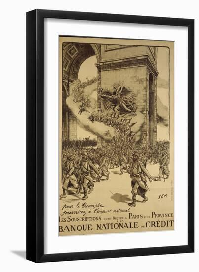 'For Triumph, Subsribe to the Loan', Poster Advertising the National Loan, Published by Devambez,…-Sem-Framed Giclee Print