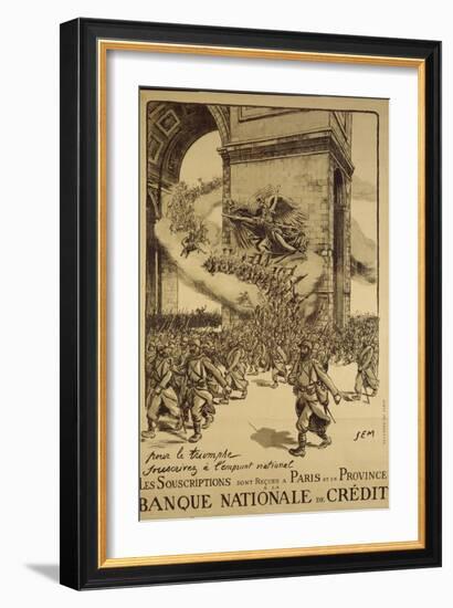 'For Triumph, Subsribe to the Loan', Poster Advertising the National Loan, Published by Devambez,…-Sem-Framed Giclee Print