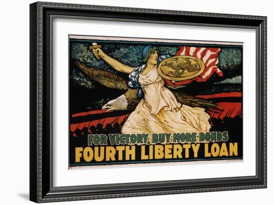 For Victory, Buy More Bonds - Fourth Liberty Loan Poster-J. Scott Williams-Framed Giclee Print