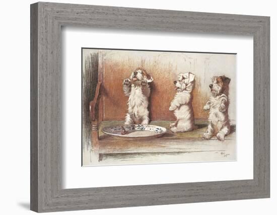 For What We Are About To Receive-Cecil Aldin-Framed Premium Giclee Print