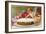 For Your Birthday, Cherub with Cake-null-Framed Art Print