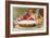 For Your Birthday, Cherub with Cake-null-Framed Art Print