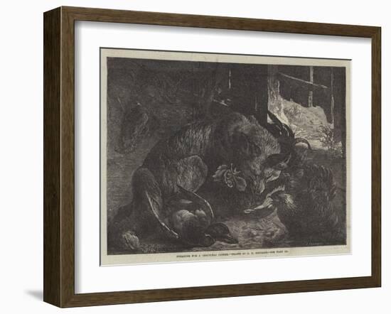 Foraging for a Christmas Dinner-George Bouverie Goddard-Framed Giclee Print