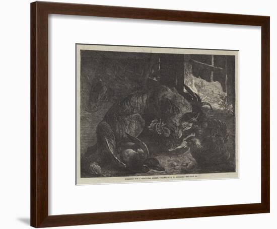 Foraging for a Christmas Dinner-George Bouverie Goddard-Framed Giclee Print