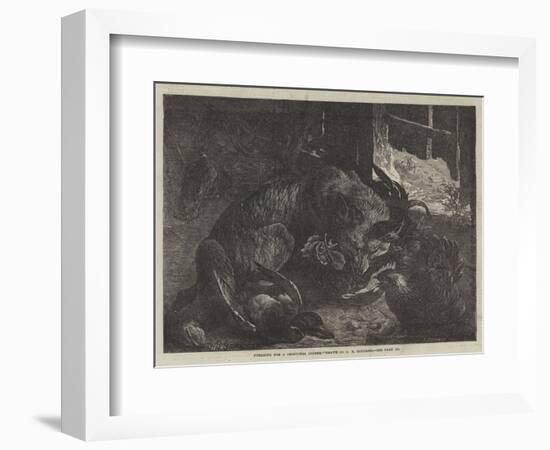 Foraging for a Christmas Dinner-George Bouverie Goddard-Framed Giclee Print