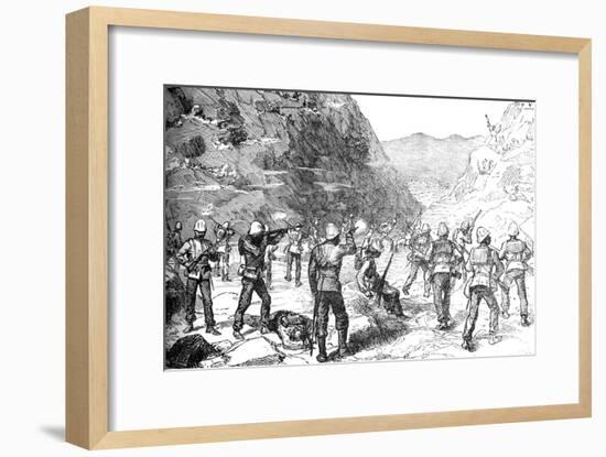 'Foraging Party of the 67th Attacked by the Afghans, (Nov 9, 1879)', c1880-Unknown-Framed Giclee Print