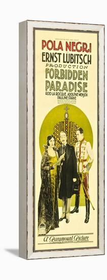 Forbidden Paradise, Pola Negri, Adolphe Menjou, Rod La Rocque, 1924-null-Framed Stretched Canvas