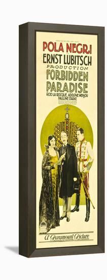 Forbidden Paradise, Pola Negri, Adolphe Menjou, Rod La Rocque, 1924-null-Framed Stretched Canvas