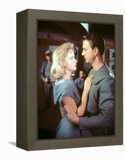 FORBIDDEN PLANET, 1956 directed by FRED M.WILCOX Leslie Nielsen and Anne Francis (photo)-null-Framed Stretched Canvas