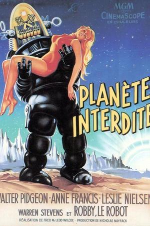 Forbidden Planet, Robby the Robot Holding Anne Francis, 1956' Art Print |  