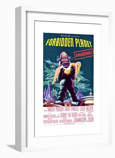 Forbidden Planet-null-Framed Premium Giclee Print