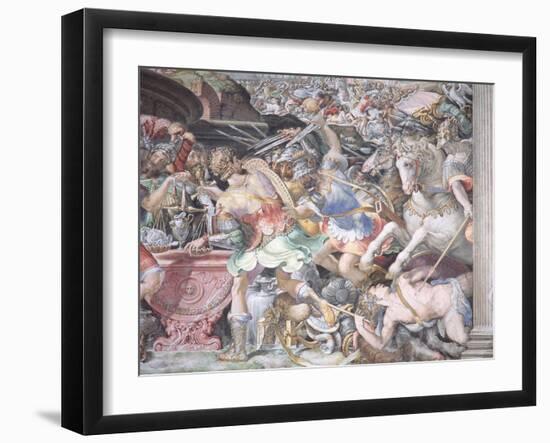 Forbidding the Weighing of Gold, Scene from 'Stories of Furius Camillus', C.1545-Francesco De Rossi Salviati Cecchino-Framed Giclee Print